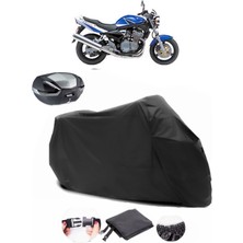 Suzuki Gsf 600 Bandit Arka Çanta Uyumlu Siyah Motosiklet Branda Su Geçirmez Dayanıklı Kumaş