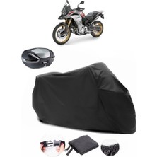 Bmw F 850 Gs Arka Çanta Uyumlu Siyah Motosiklet Branda Su Geçirmez Dayanıklı Kumaş