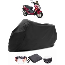 Kanuni Storm 150 Siyah Motosiklet Branda Su Geçirmez Dayanıklı Kumaş