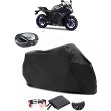 Yamaha Xj6 Diversion F Arka Çanta Uyumlu Siyah Motosiklet Branda Su Geçirmez Dayanıklı Kumaş