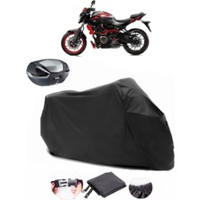Yamaha Mt-07 Moto Cage Arka Çanta Uyumlu Siyah Motosiklet Branda Su Geçirmez Dayanıklı Kumaş