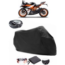 Ktm 390 Rc Arka Çanta Uyumlu Siyah Motosiklet Branda Su Geçirmez Dayanıklı Kumaş