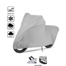 Motosiklet Brandası Tüm 50cc ve 80cc modellere uyumlu lüks kalite gri renk branda