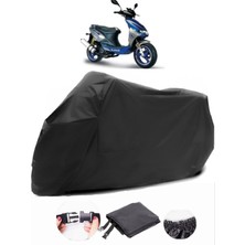 Kanuni Hussar 125 Siyah Motosiklet Branda Su Geçirmez Dayanıklı Kumaş