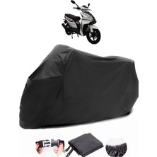 Mondial 100 Ardour Siyah Motosiklet Branda Su Geçirmez Dayanıklı Kumaş