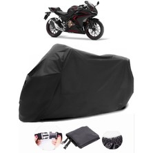Honda Cbr 500R Siyah Motosiklet Branda Su Geçirmez Dayanıklı Kumaş