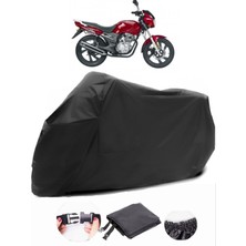 Kanuni Puma 150 Uyumlu Siyah Motosiklet Branda Su Geçirmez Dayanıklı Kumaş