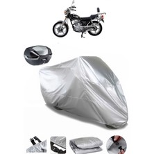 Mondial 150 Kt Arka Çanta Uyumlu Motosiklet Brandası Lüx Kalite Kalın Yüksek Kalite