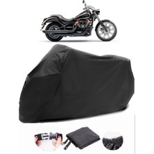 Kawasaki Vn 900 Custom Special Siyah Motosiklet Branda Su Geçirmez Dayanıklı Kumaş