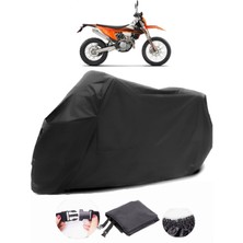 Ktm 350 Exc-F Siyah Motosiklet Branda Su Geçirmez Dayanıklı Kumaş