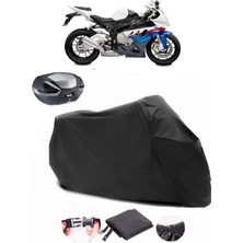 Bmw S 1000 Rr Hp Motosport Arka Çanta Uyumlu Siyah Motosiklet Branda Su Geçirmez Dayanıklı Kumaş