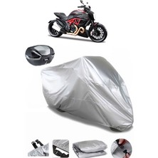 Autolion Ducati Diavel Arka Çanta Uyumlu Motosiklet Brandası Lüx Kalite Kalın Yüksek Kalite