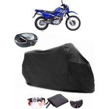 Yamaha Xt 600 E Arka Çanta Uyumlu Siyah Motosiklet Branda Su Geçirmez Dayanıklı Kumaş