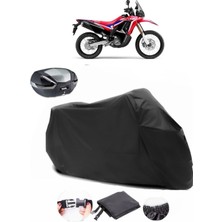Honda Crf 250 Rally Arka Çanta Uyumlu Siyah Motosiklet Branda Su Geçirmez Dayanıklı Kumaş