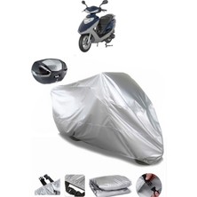 Mondial 100 Nt Turkuaz Arka Çanta Uyumlu Motosiklet Brandası Lüx Kalite Kalın Yüksek Kalite