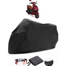 Yuki YB50QT-3 Casper Siyah Motosiklet Branda Su Geçirmez Dayanıklı Kumaş