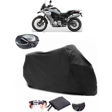 Autolion Bmw F 850 Gs Adventure Arka Çanta Uyumlu Siyah Motosiklet Branda Su Geçirmez Dayanıklı Kumaş