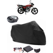 Autolion Mondial 135 Uag Arka Çanta Uyumlu Siyah Motosiklet Branda Su Geçirmez Dayanıklı Kumaş