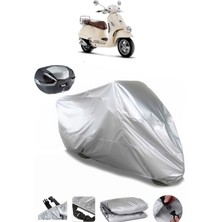 Autolion Vespa Gt 250 Arka Çanta Uyumlu Motosiklet Brandası Lüx Kalite Kalın Yüksek Kalite