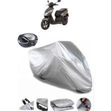 Peugeot Kisbee 50 Arka Çanta Uyumlu Motosiklet Brandası Lüx Kalite Kalın Yüksek Kalite