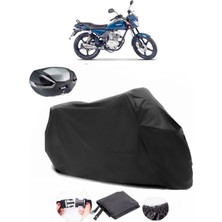 Falcon Wolf 180 Arka Çanta Uyumlu Siyah Motosiklet Branda Su Geçirmez Dayanıklı Kumaş