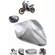 Honda CRF1100L Africa Twin Arka Çanta Uyumlu Motosiklet Brandası Lüx Kalite Motor Brandası
