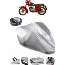 Jawa 250 Sport Arka Çanta Uyumlu Motosiklet Brandası Lüx Kalite Kalın Yüksek Kalite