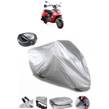 Yuki Legend 50 Arka Çanta Uyumlu Motosiklet Brandası Lüx Kalite Kalın Yüksek Kalite