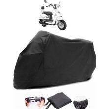 Yuki ZN-100T-E5 Legend Uyumlu Siyah Motosiklet Branda Su Geçirmez Dayanıklı Kumaş