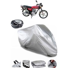 Asya As 125 Arka Çanta Uyumlu Motosiklet Brandası Lüx Kalite Kalın Yüksek Kalite