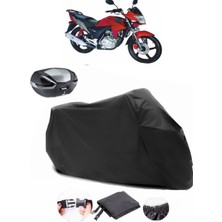 Bisan Tornado Fkt 150 Arka Çanta Uyumlu Siyah Motosiklet Branda Su Geçirmez Dayanıklı Kumaş