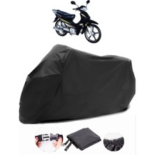 Bisan Motocup 100 Siyah Motosiklet Branda Su Geçirmez Dayanıklı Kumaş
