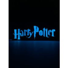 Domini Harry Potter - Rgb LED Işıklı 3 Boyutlu Tabela - 20CM x 7cm x 2cm (Bluetooth Kontrollü)