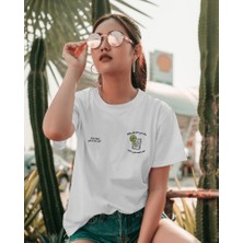 Helios Haute Gin&tonic Tasarım Relaxed Fit Kadın Önü Baskılı Tişört