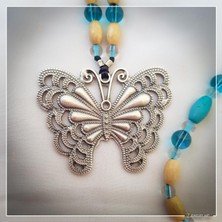 Z Jewelry Art Phulapakharu - El Yapımı Etnik Otantik Bohem Kadın Erkek Kolye - ZJA-K-0218