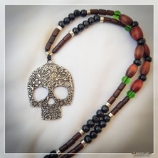 Z Jewelry Art Gulba - El Yapımı Etnik Otantik Bohem Kadın Erkek Kolye - ZJA-K-0216