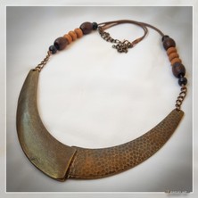 Z Jewelry Art Vekesa - El Yapımı Etnik Otantik Bohem Kadın Kolye - ZJA-K-0215