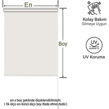 Binbirperde Düz Krem Stor Perde