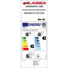 Lassa 225/75 R17.5 129/127M Maxiways 110D Çeker Tip 4 Mevsim Lastiği (Üretim Yılı: 2024)