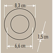 Cata CT-5144 Slim LED Panel 3W Günışığı (Sarı Işık) - 10'lu Paket