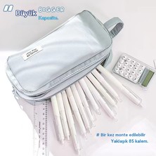 Büyük Kapasite ve Yüksek Estetik Değeri Olan Kalem Çantası, Öğrenciler Için Taşınabilir Çift Zipper Depolama Çantası (Yurt Dışından)