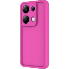 ZORE Xiaomi Poco M6 Pro 4g Uyumlu Alt Kılıf Kamera Korumalı Ananas Kapak-Pembe Koyu