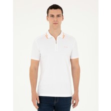 Pierre Cardin Erkek Beyaz Slim Fit Tişört 50284317-VR013