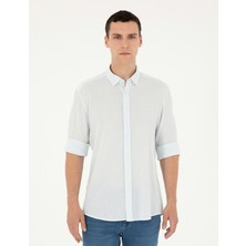 Pierre Cardin Erkek Açık Mavi Regular Fit Uzun Kollu Gömlek 50286086-VR095