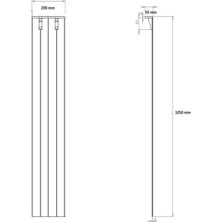 Tncn Mobilya Milas Dekoratif Duvar Paneli ( 10,4 x 105 cm x 5 Adet ) Boyanabilir Ahşap 8 mm Ham Mdf Duvar Paneli