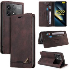 Mays Home1 Xiaomi Poco F6 Pro Premium Deri Premium Deri Iki Için Flip Case (Yurt Dışından)