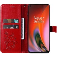 Mays Home1 Oneplus Nord 2 5g Darbeye Kapak Pu Deri Flip Kickstand Için Flip Case (Yurt Dışından)