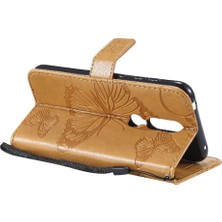 Mays Home1 Nokia 4.2 Için Flip Case Darbeye Kapak Kart Yuvası Pu ile Kickstand Çevirin (Yurt Dışından)