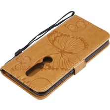 Mays Home1 Nokia 4.2 Için Flip Case Darbeye Kapak Kart Yuvası Pu ile Kickstand Çevirin (Yurt Dışından)