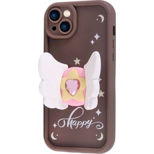 Teleplus Apple iPhone 15 Plus Kılıf Kapya Desenli Figürlü Kamera Korumalı Kapak